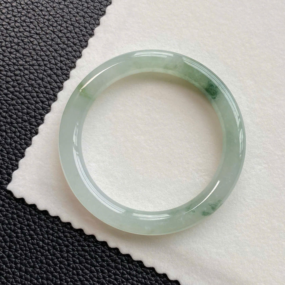 Hình thu nhỏ: Vòng ngọc Myanmar jadeite A ni 52-53