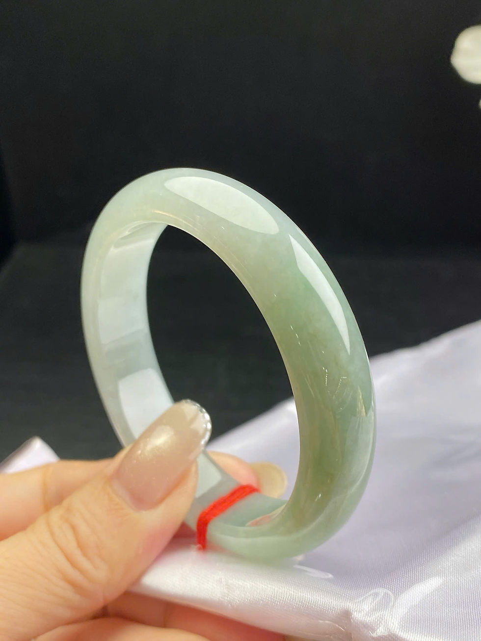Hình thu nhỏ: Vòng ngọc Myanmar jadeite A ni 53.3