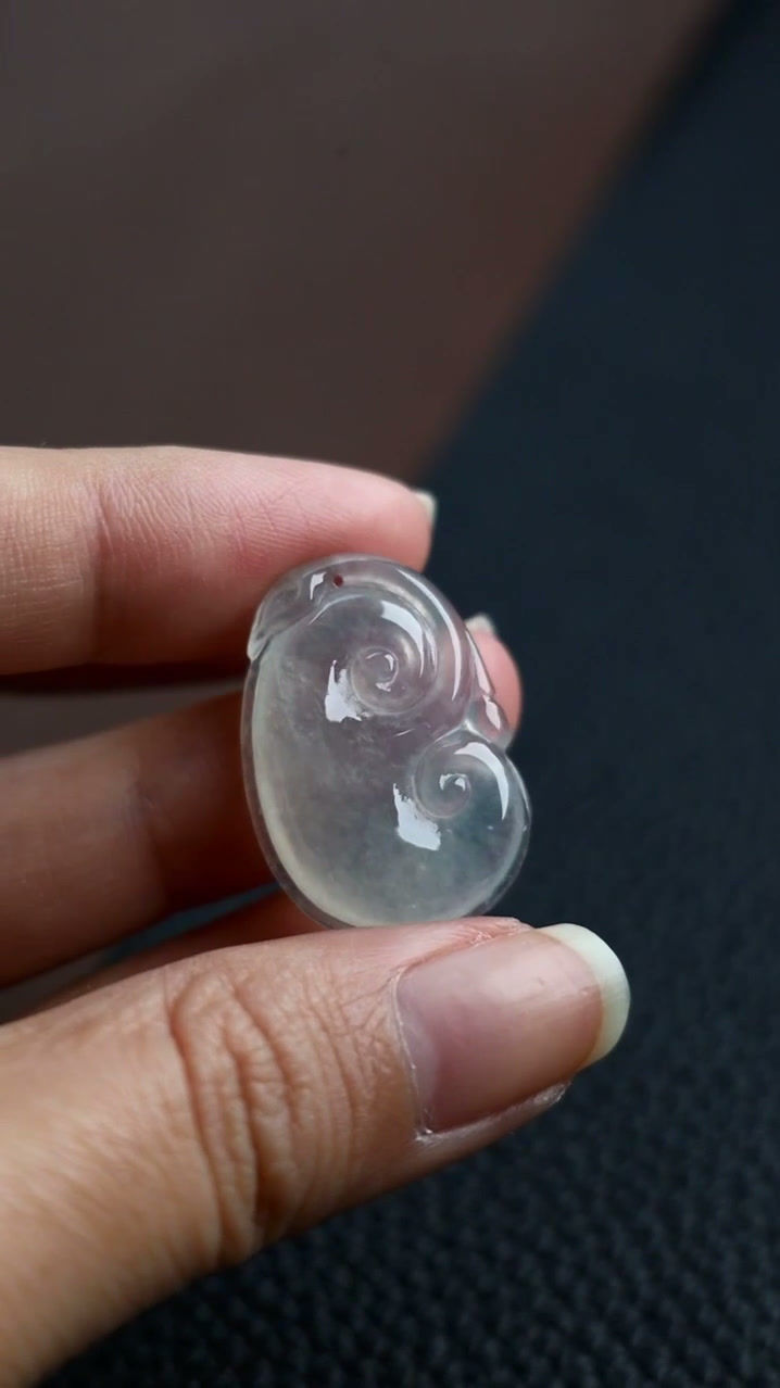 Hình thu nhỏ: Mặt dây chuyền như ý ngọc Jadeite A