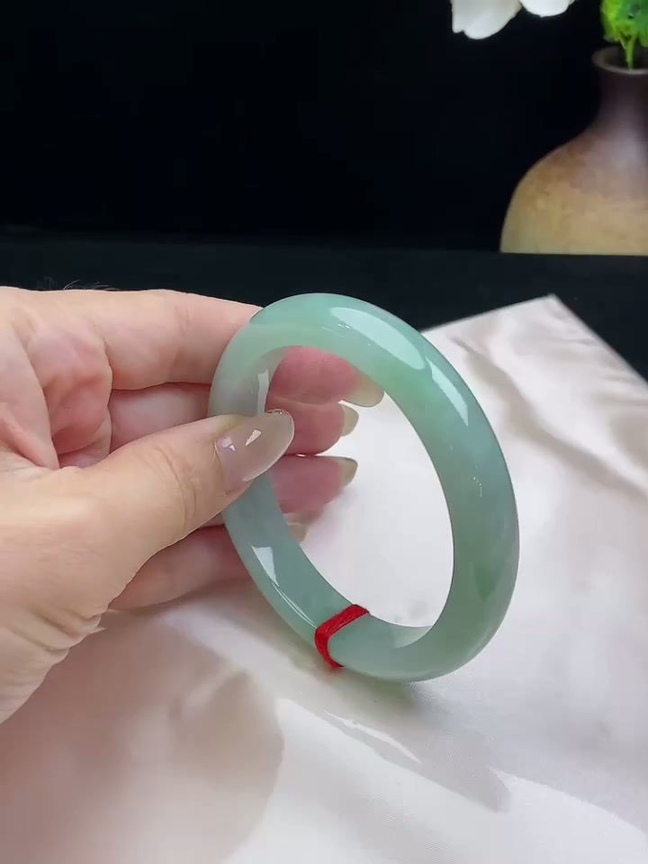 Hình thu nhỏ: Vòng ngọc Myanmar jadeite A ni 57.6