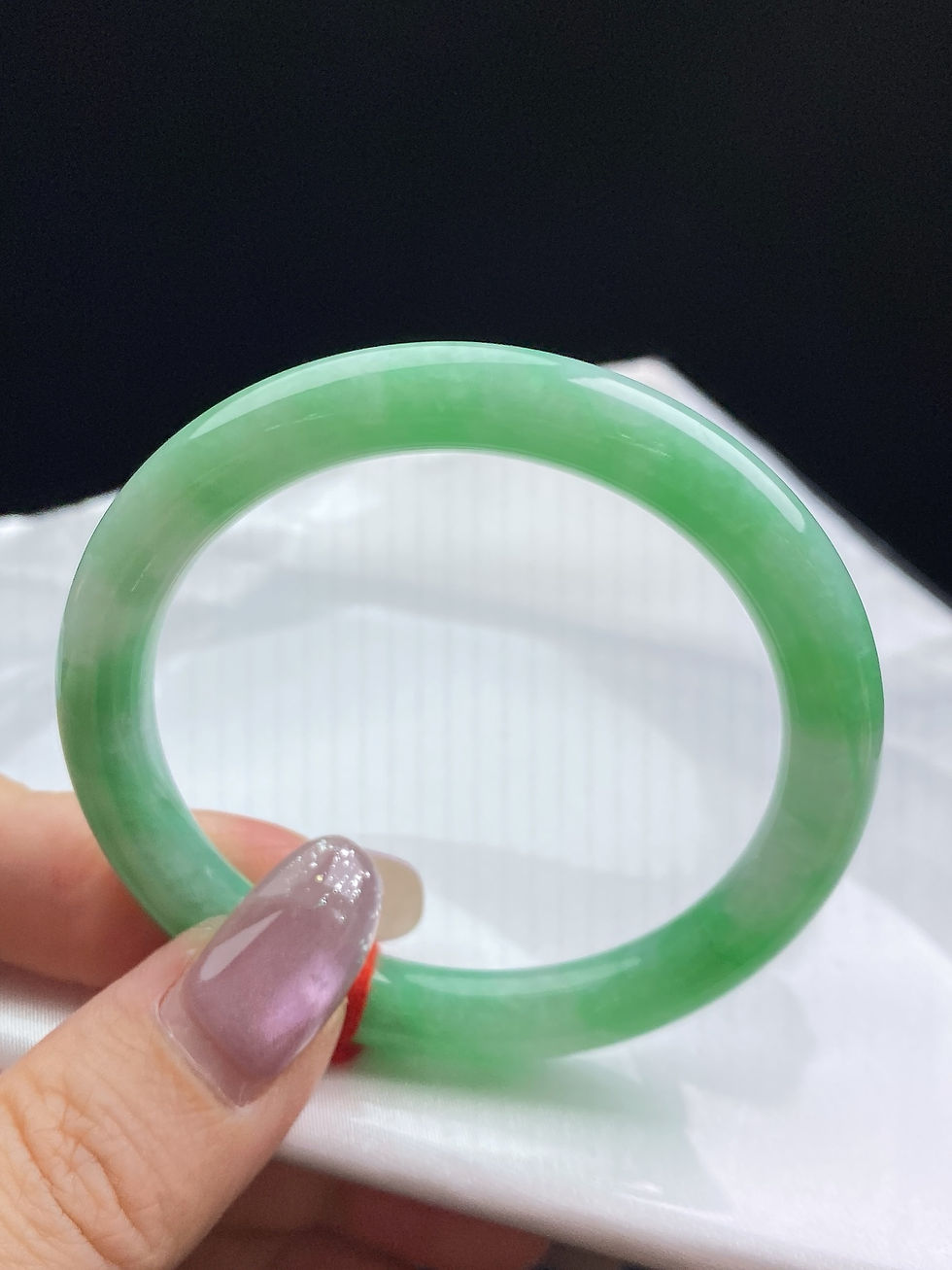 Hình thu nhỏ: Vòng ngọc Myanmar jadeite A ni 50
