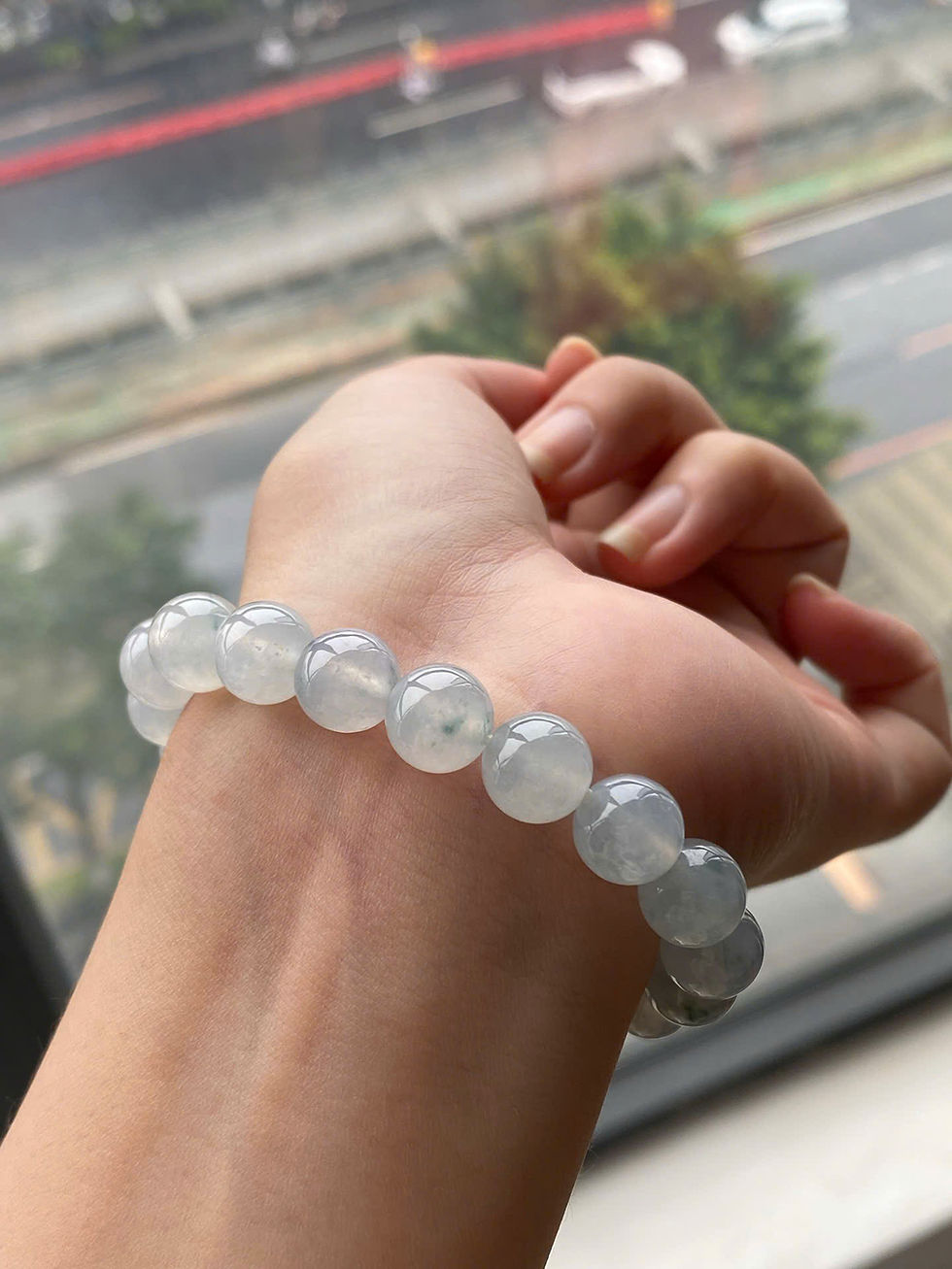 Hình thu nhỏ: Chuỗi hạt Bead ngọc Myanmar jadeite A