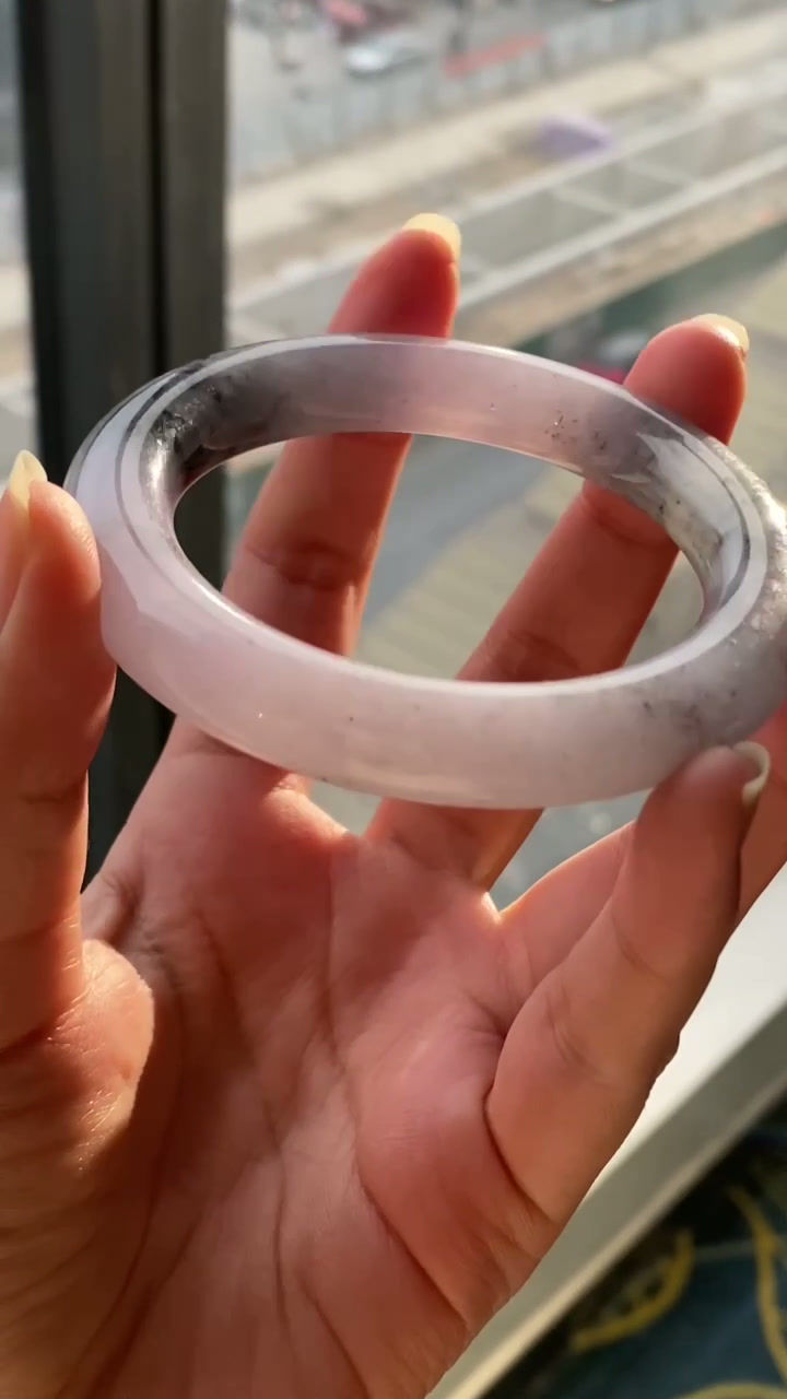 Hình thu nhỏ: Vòng ngọc Myanmar jadeite A ni 54-55