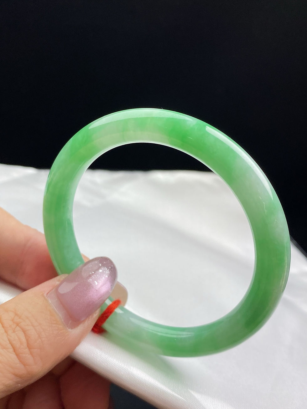 Hình thu nhỏ: Vòng ngọc Myanmar jadeite A ni 50