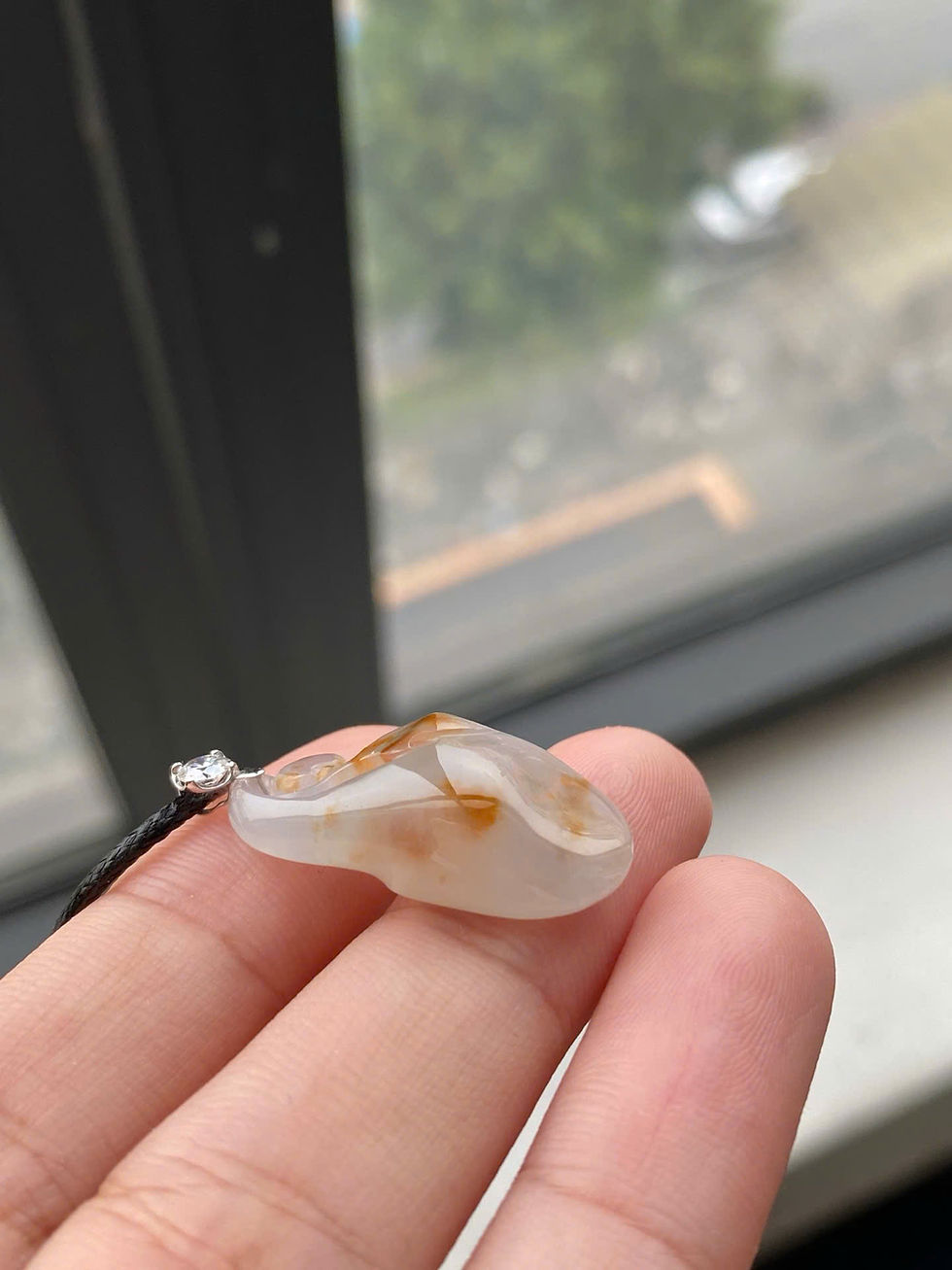 Hình thu nhỏ: Mặt dây chuyền Hoa ngọc lan ngọc Jadeite A vàng 18K