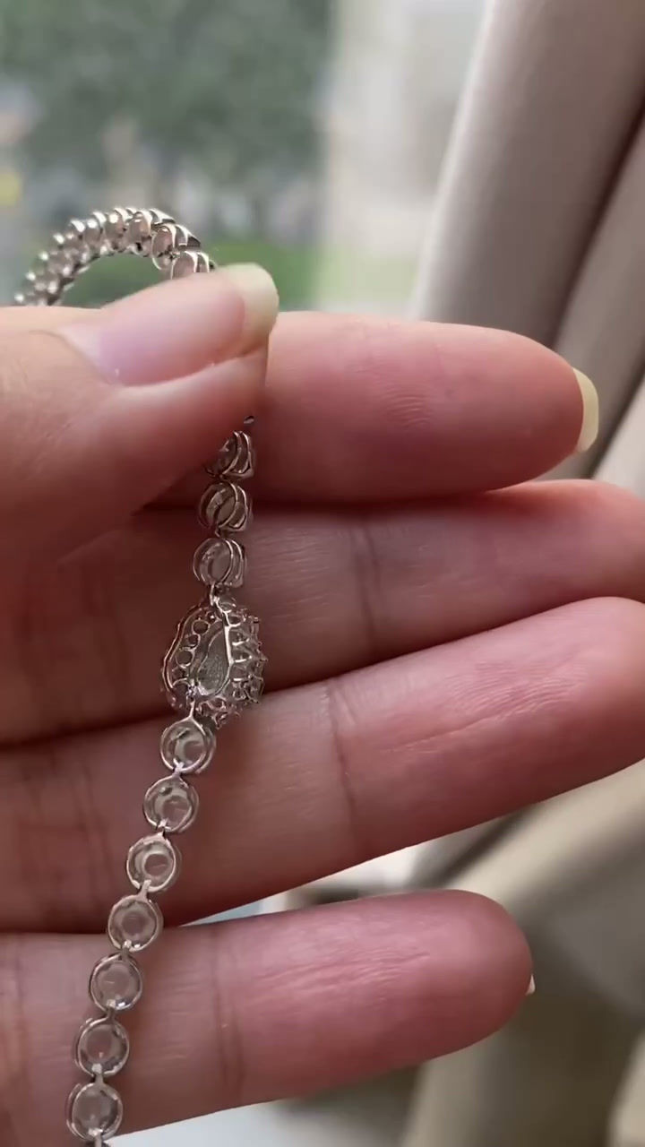Hình thu nhỏ: Lắc tay Hồ lô Cabochon ngọc Jadeite A vàng 18K