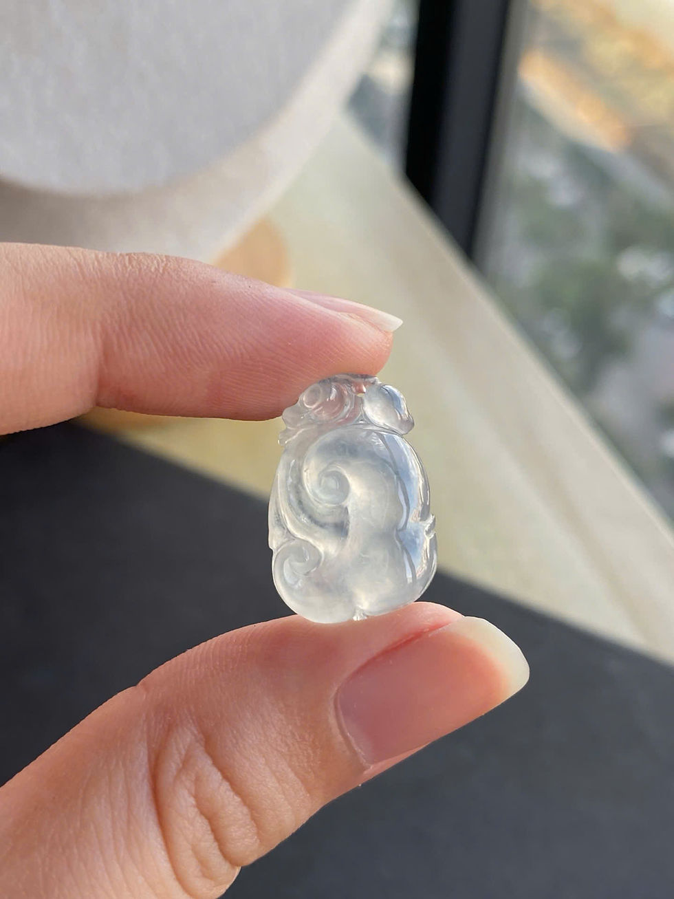 Hình thu nhỏ: Mặt ngọc Như ý ngọc Jadeite A