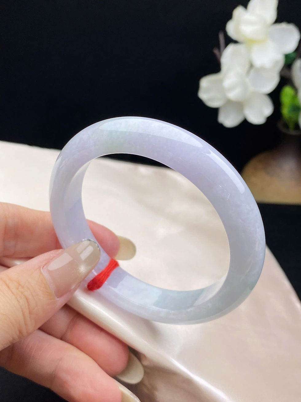Hình thu nhỏ: Vòng ngọc Myanmar jadeite A ni 54.5