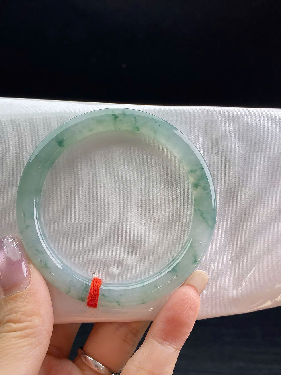 Hình thu nhỏ: Vòng ngọc Myanmar jadeite A ni 53.4