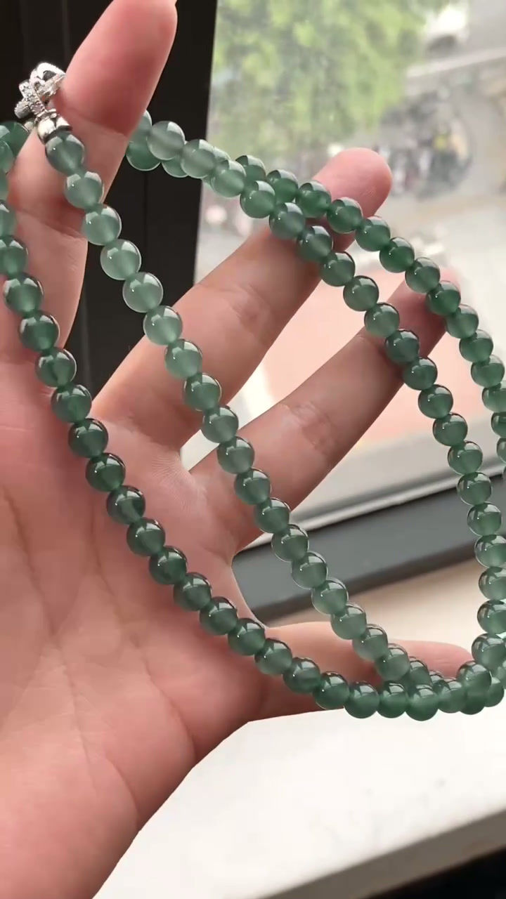 Hình thu nhỏ: Chuỗi ngọc Guatemala jadeite A