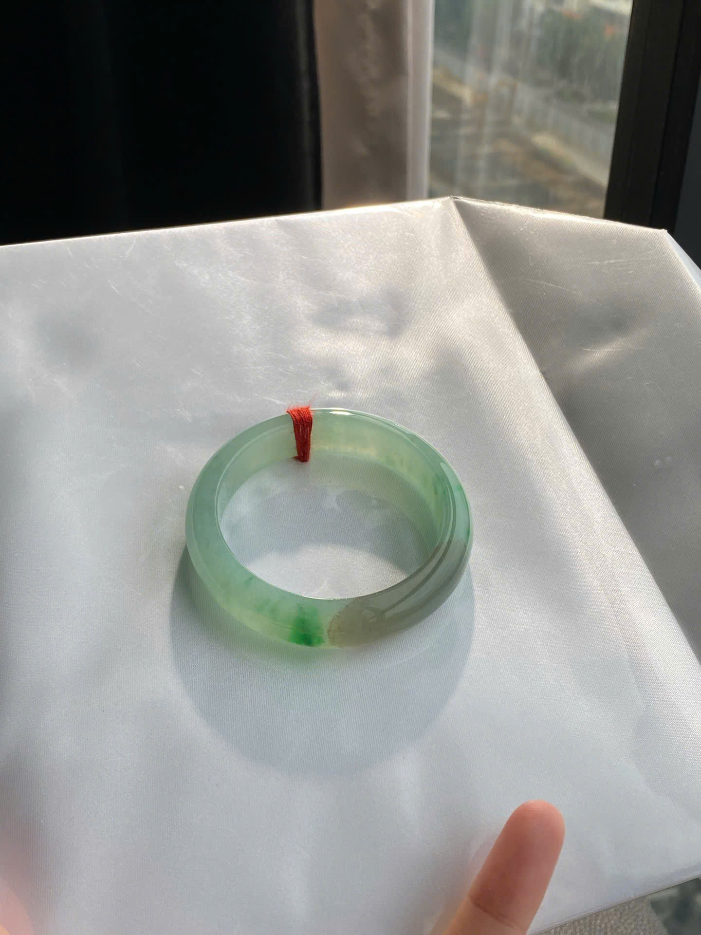 Vòng ngọc Myanmar jadeite A ni 53.2