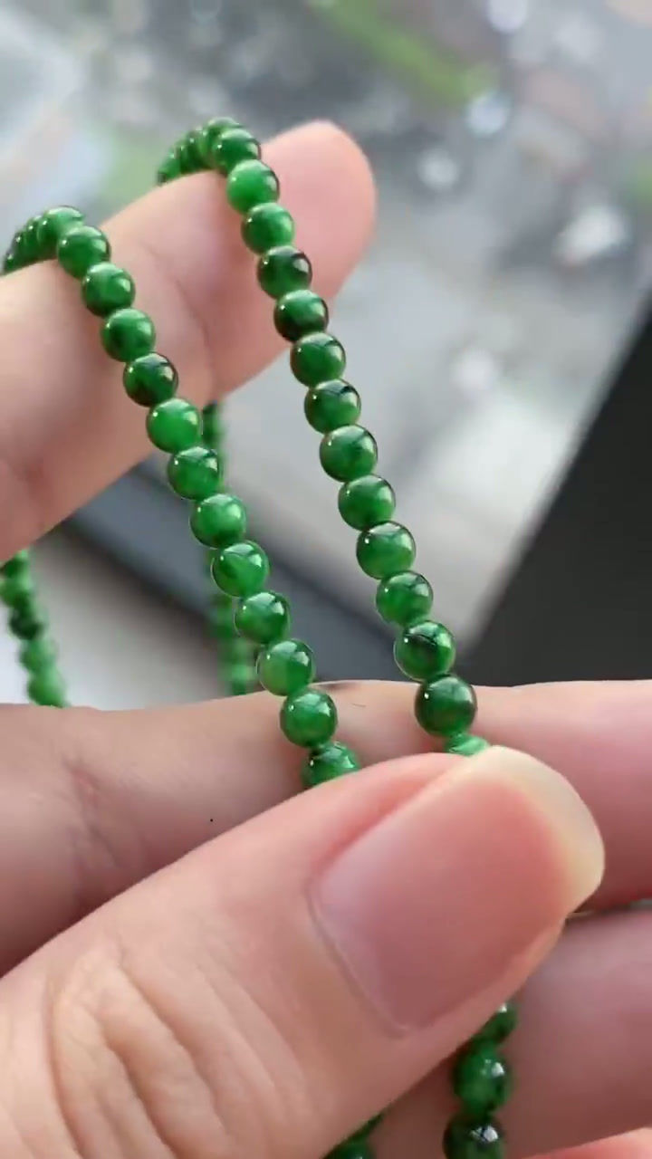 Hình thu nhỏ: Chuỗi hạt Bead ngọc Jadeite A