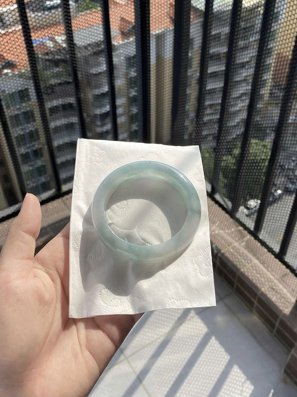 Hình thu nhỏ: Vòng ngọc Myanmar jadeite A ni 52