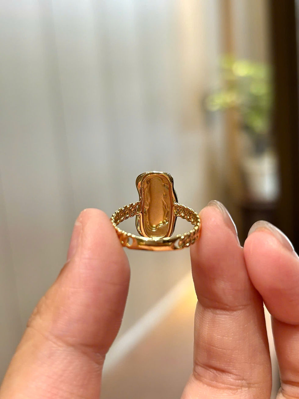 Hình thu nhỏ: Nhẫn Rồng ngọc Jadeite A vàng 18K