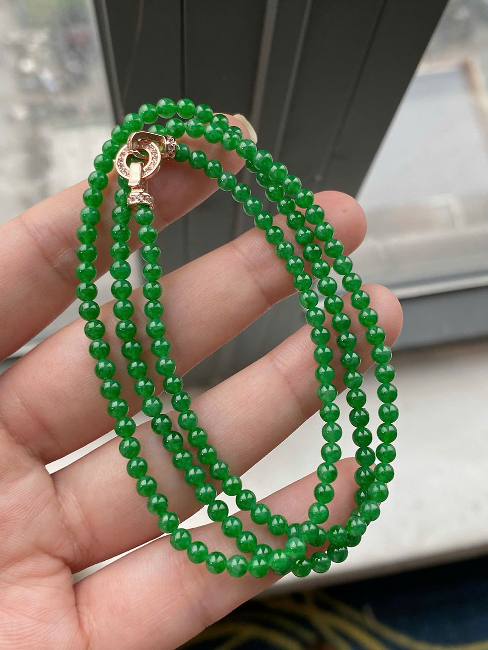 Hình thu nhỏ: Chuỗi hạt ngọc Jadeite A