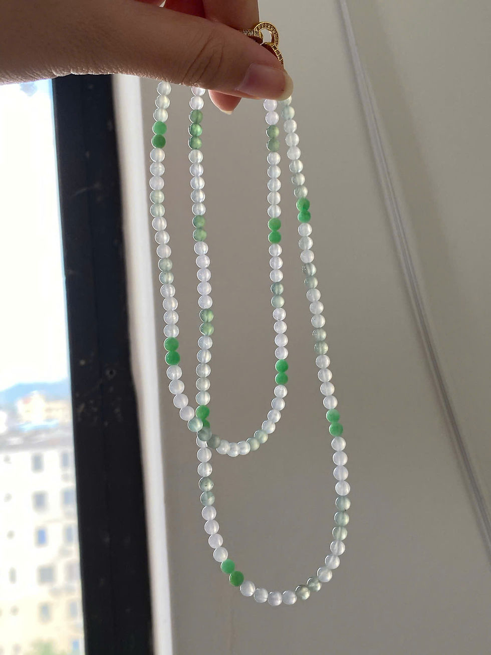 Hình thu nhỏ: Chuỗi hạt đa bảo ngọc Jadeite A