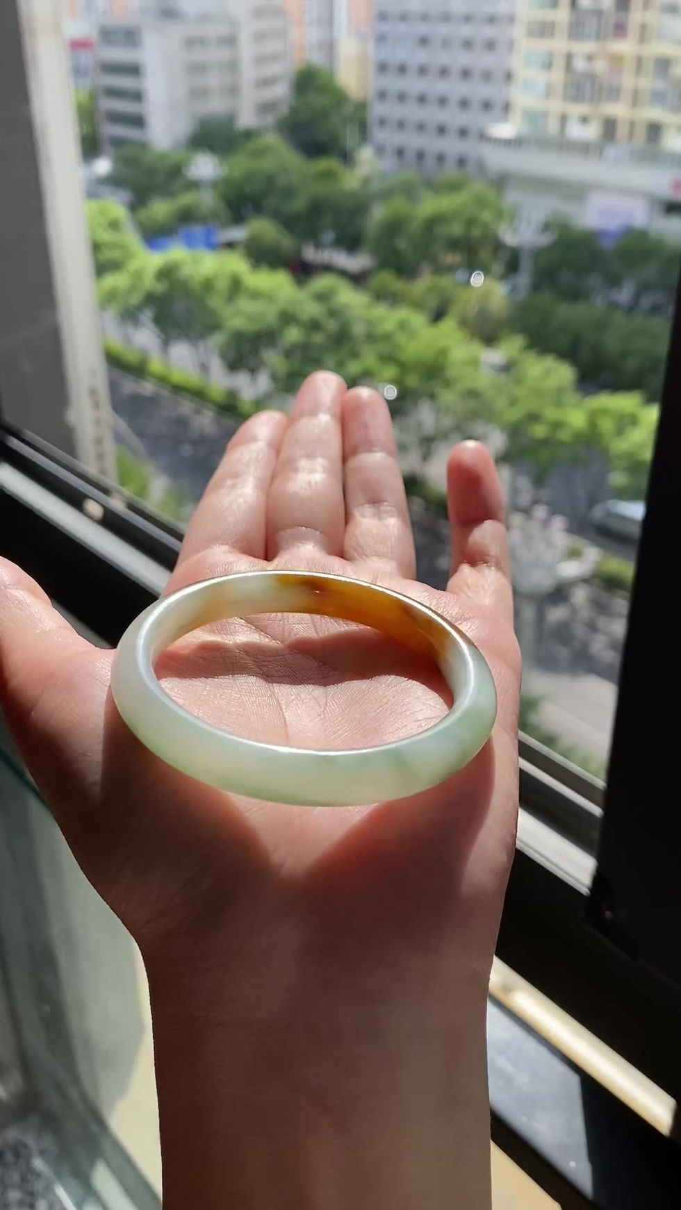 Hình thu nhỏ: Vòng ngọc Myanmar jadeite A ni 50.7