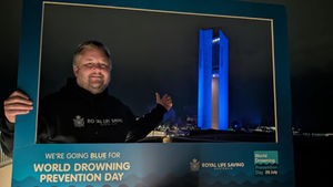 Our Teams turned blue for World Drowning Prevention Day