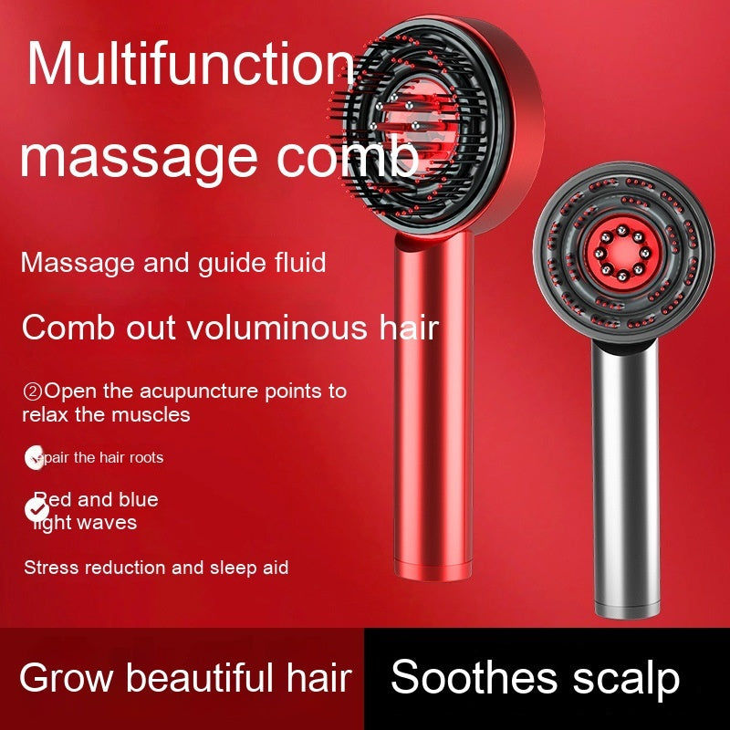 Thumbnail: Fluffy Comb Scalp Massager Infrared Hair Care And Beauty