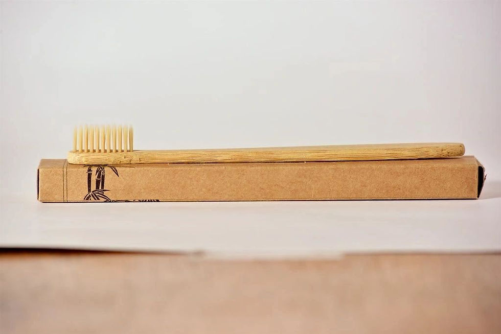 Miniatura: Cepillo de dientes de bambú. Suave y ecológico.