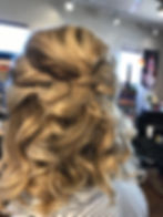 some curls and bob pins - Voila!