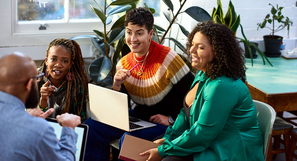 Psychometrist giving feedback