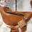 Miniature : Sac banane simili cuir 2 bandoulières Mandoline Camel
