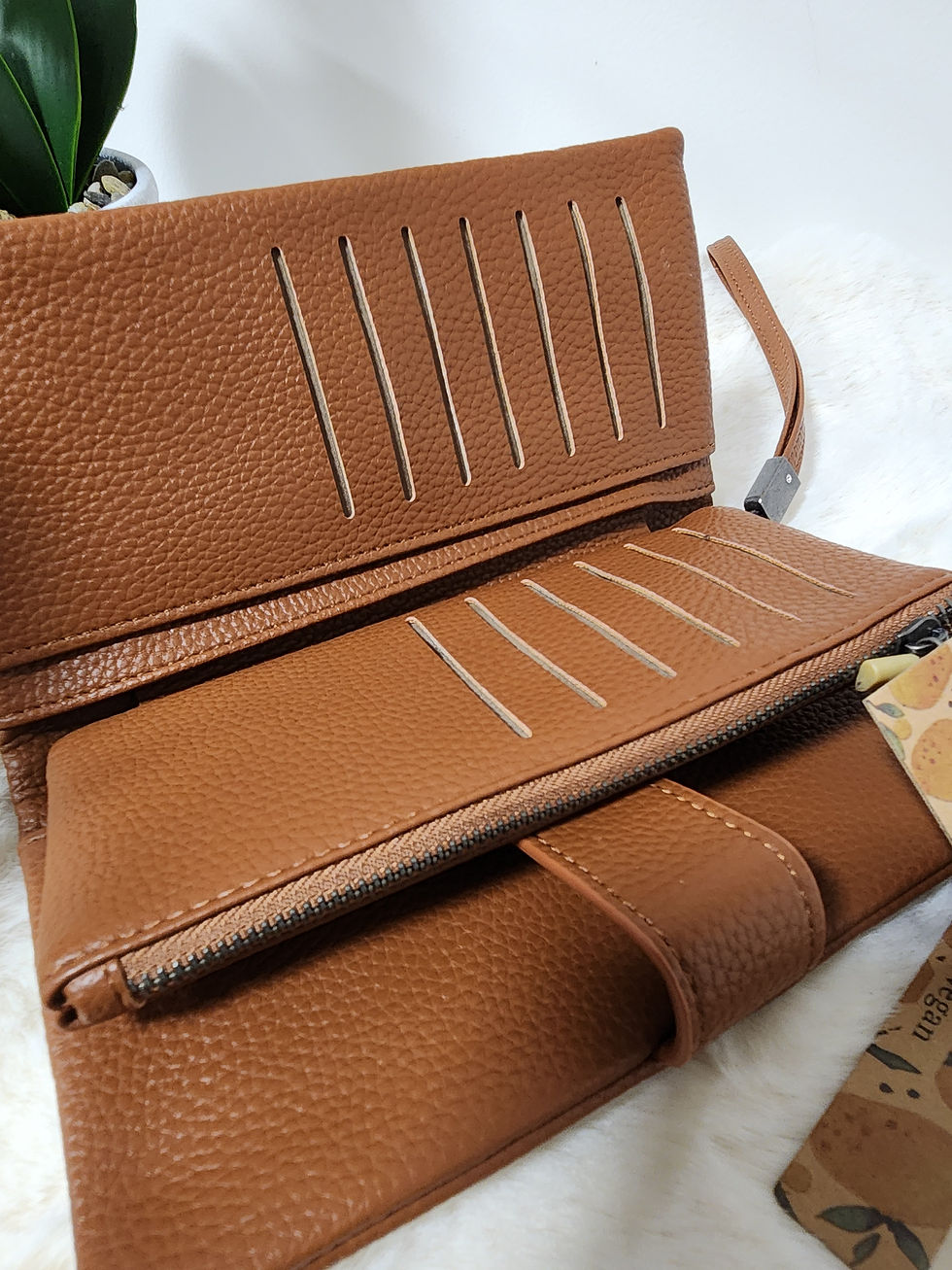 Miniature : Portefeuille compagnon Mandoline Camel