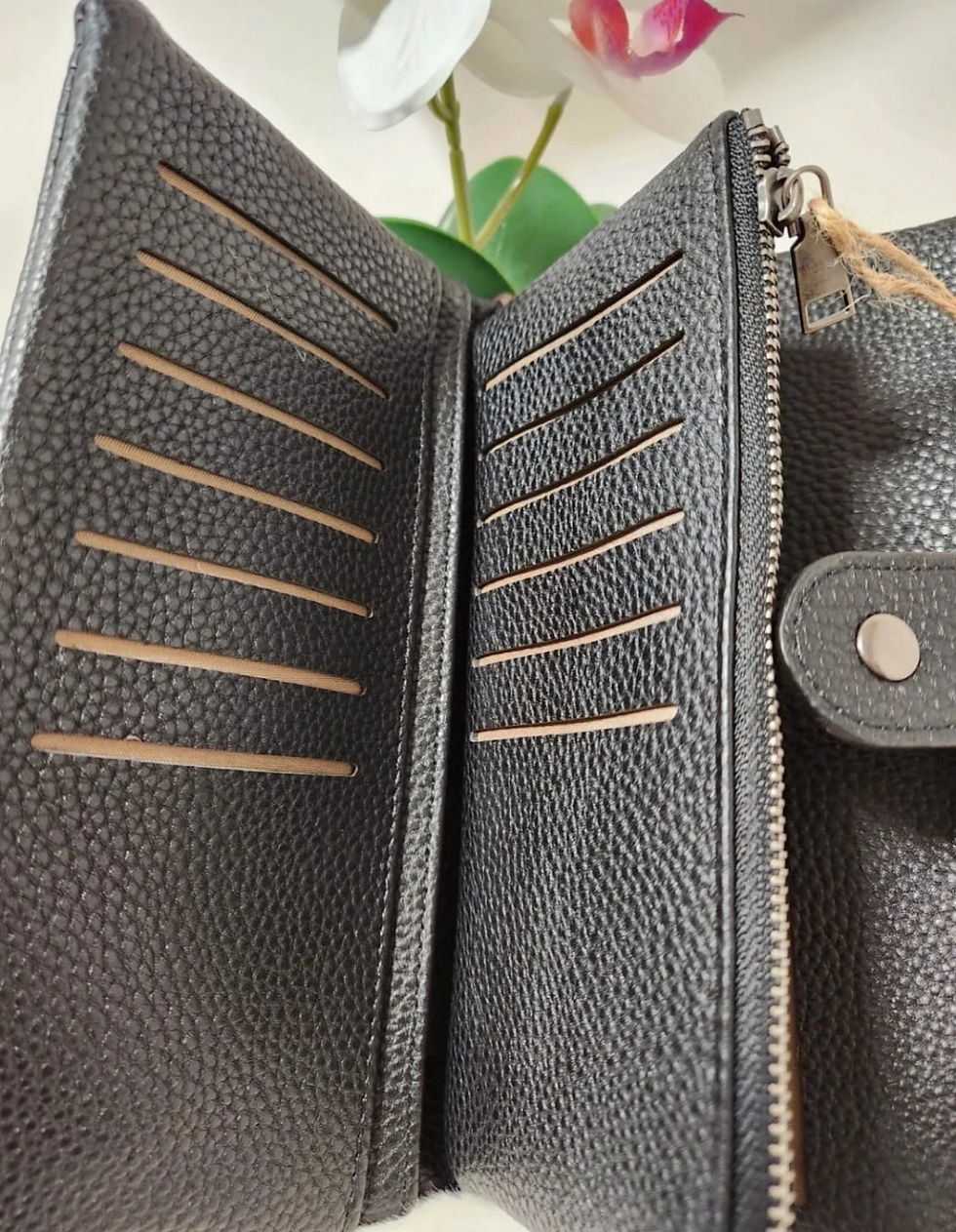 Miniature :  Portefeuille Campagnon Taupe Noir Mandoline 