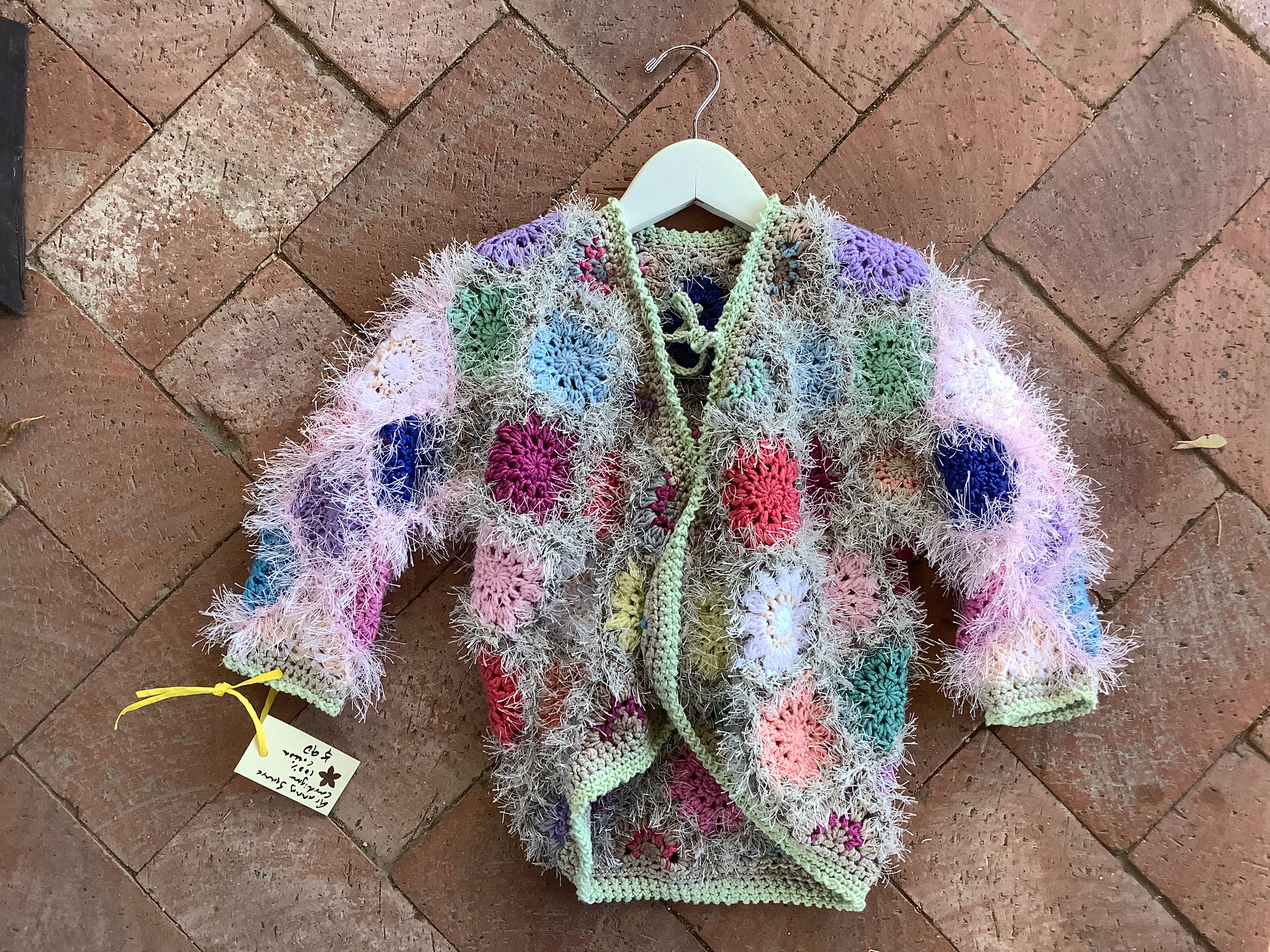 Diamond crochet cardigan