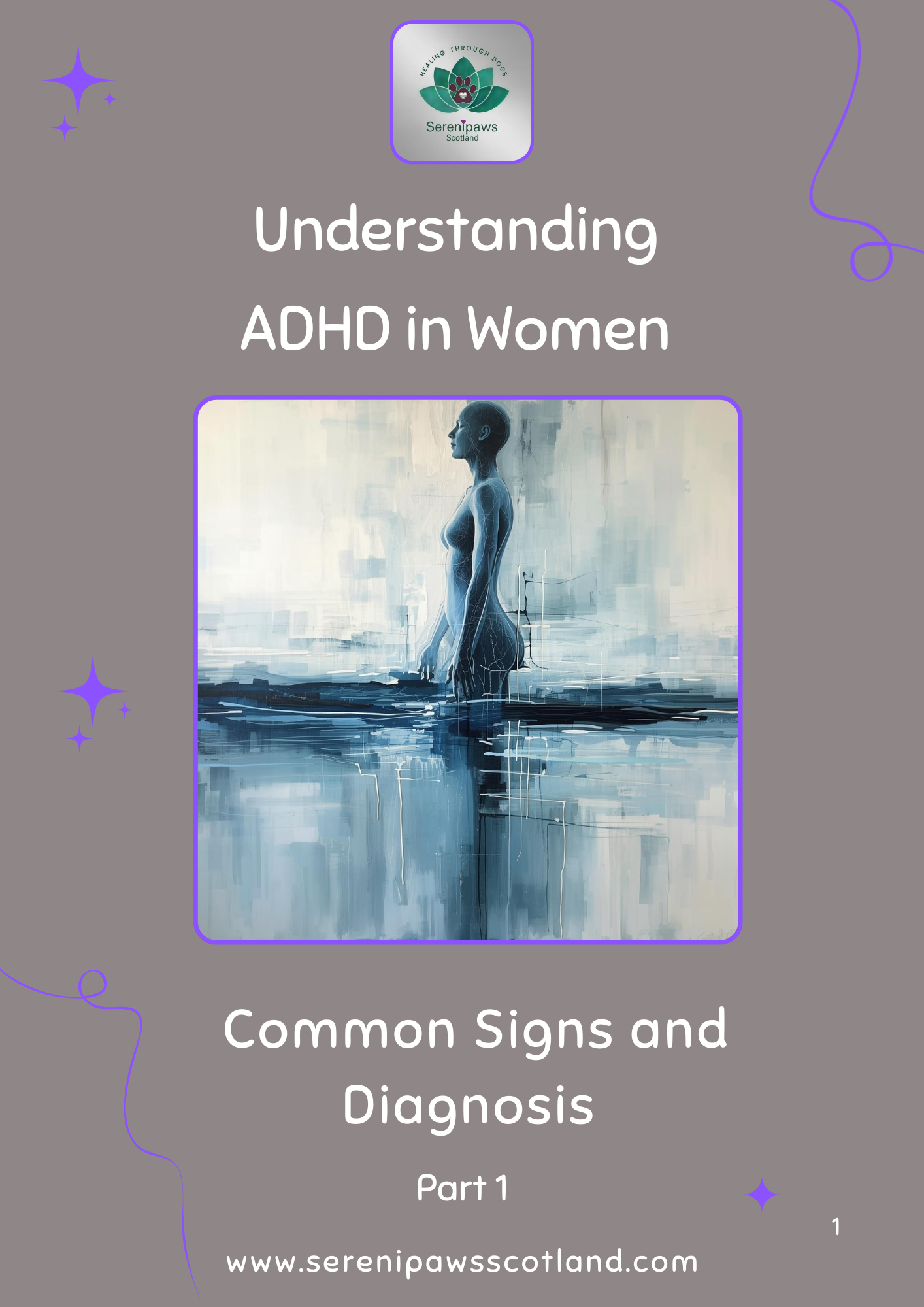 Cover of The ADHD Compass Part 1: A guide to understanding late-diagnosed ADHD in women.