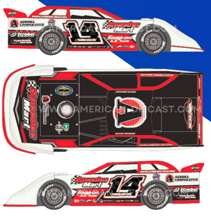 Thumbnail: ADC, American Diecast, 2024, Kyle Berck. DW224M542,DW624M542 1:24, 1:64 scale. preview sheet. DirtMan Diecast