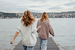 Women Walking by the Sea