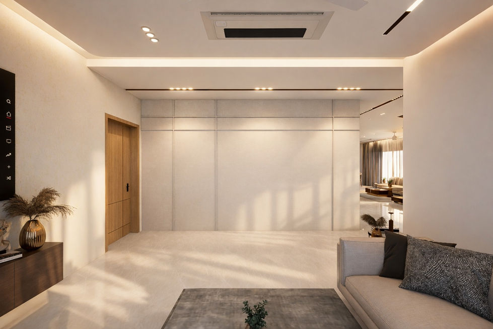 House Entrance to Living Room View