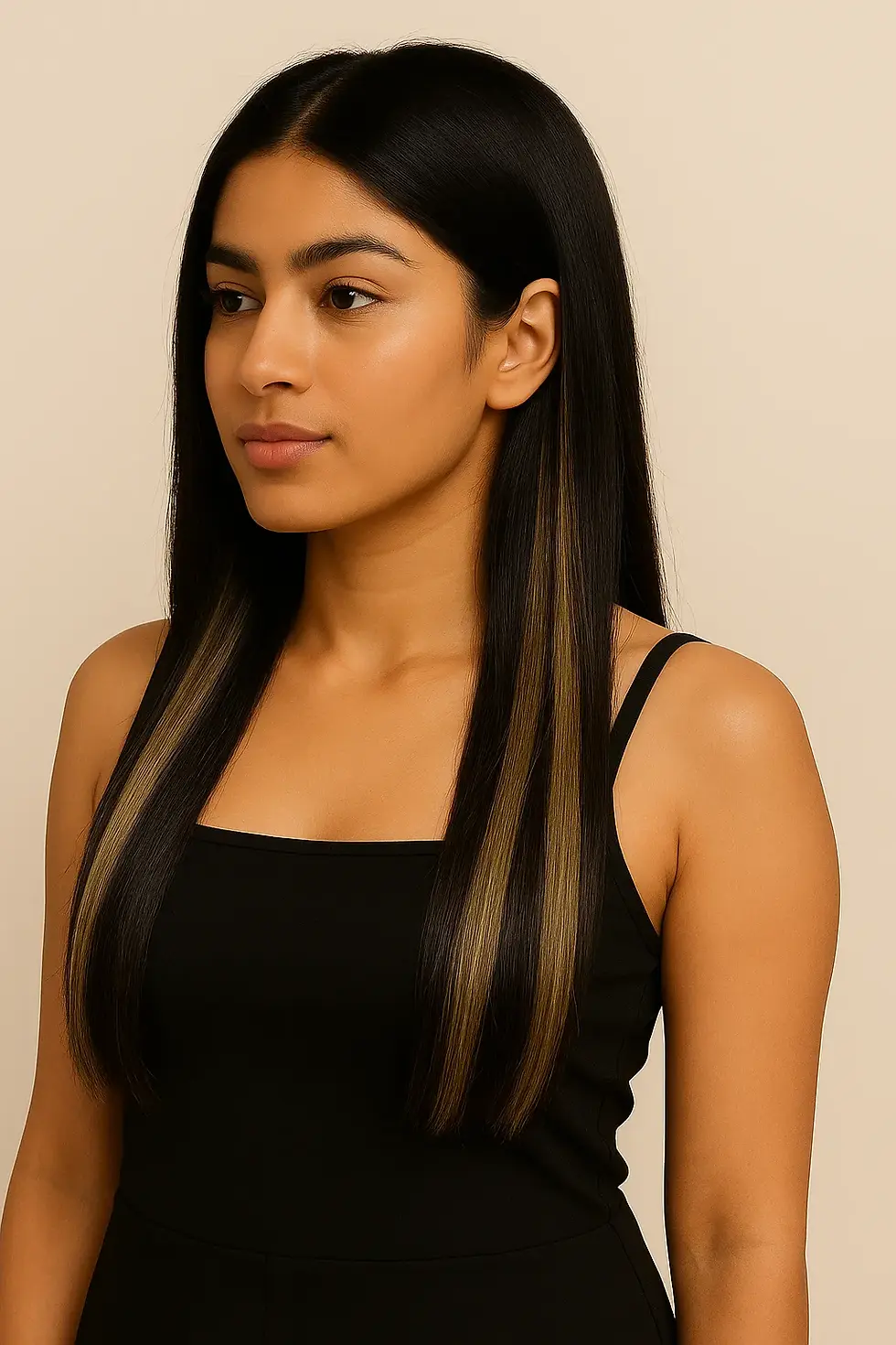 Thumbnail: Strands-Golden Blonde-Straight-Pack of 4