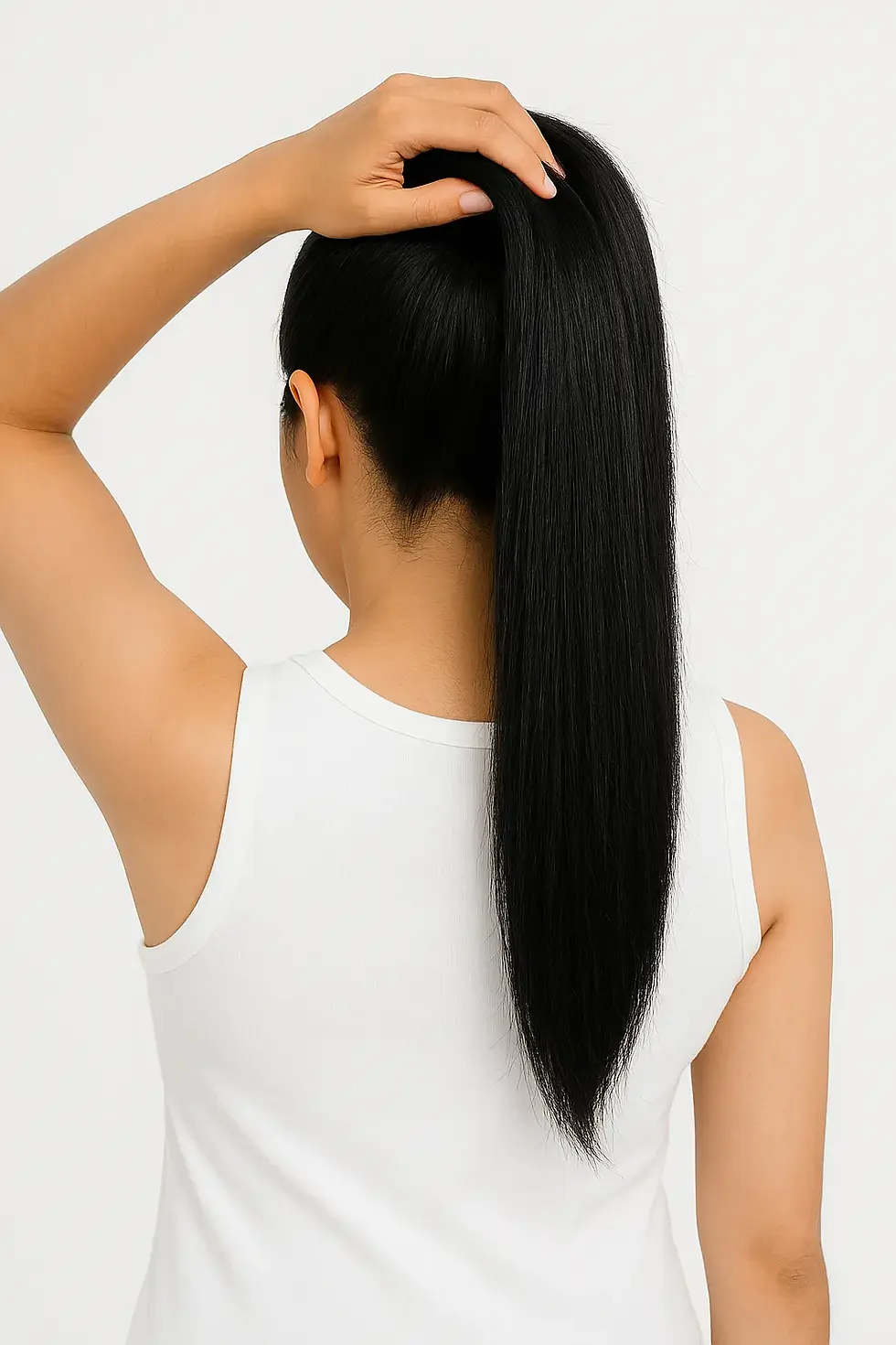 Thumbnail: Plucker Ponytail Black Straight