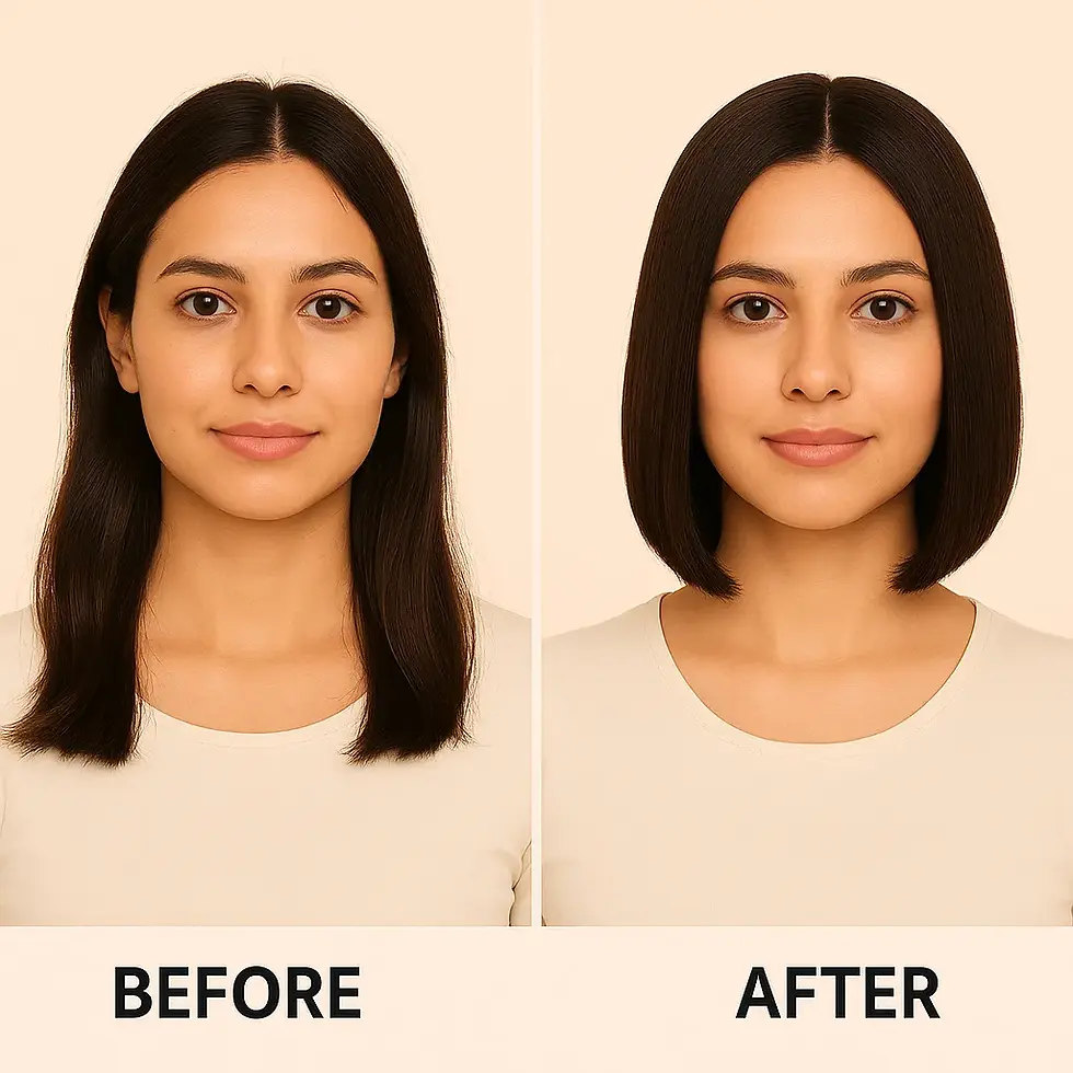 Thumbnail: Bob Cut Wig With Partition Brown