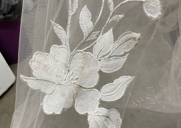Cleaned wedding dress