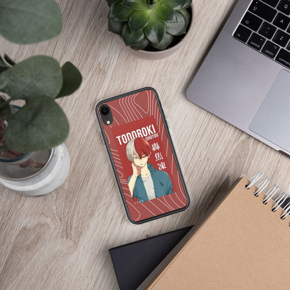 Thumbnail: todoroki themed my hero academia iPhone case