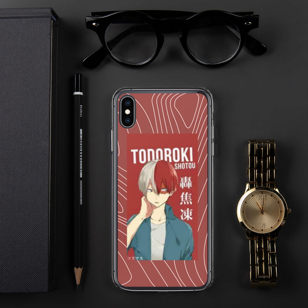 Thumbnail: todoroki themed my hero academia iPhone case