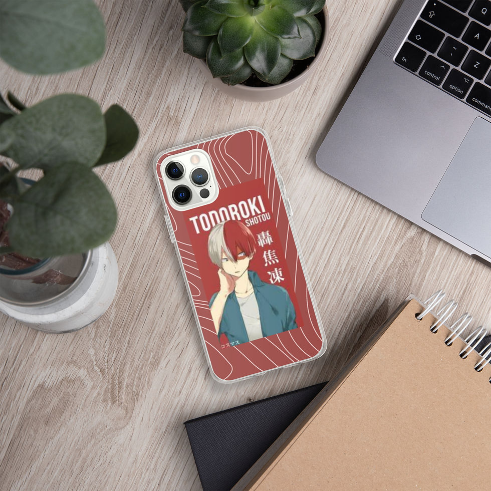 Thumbnail: todoroki themed my hero academia iPhone case