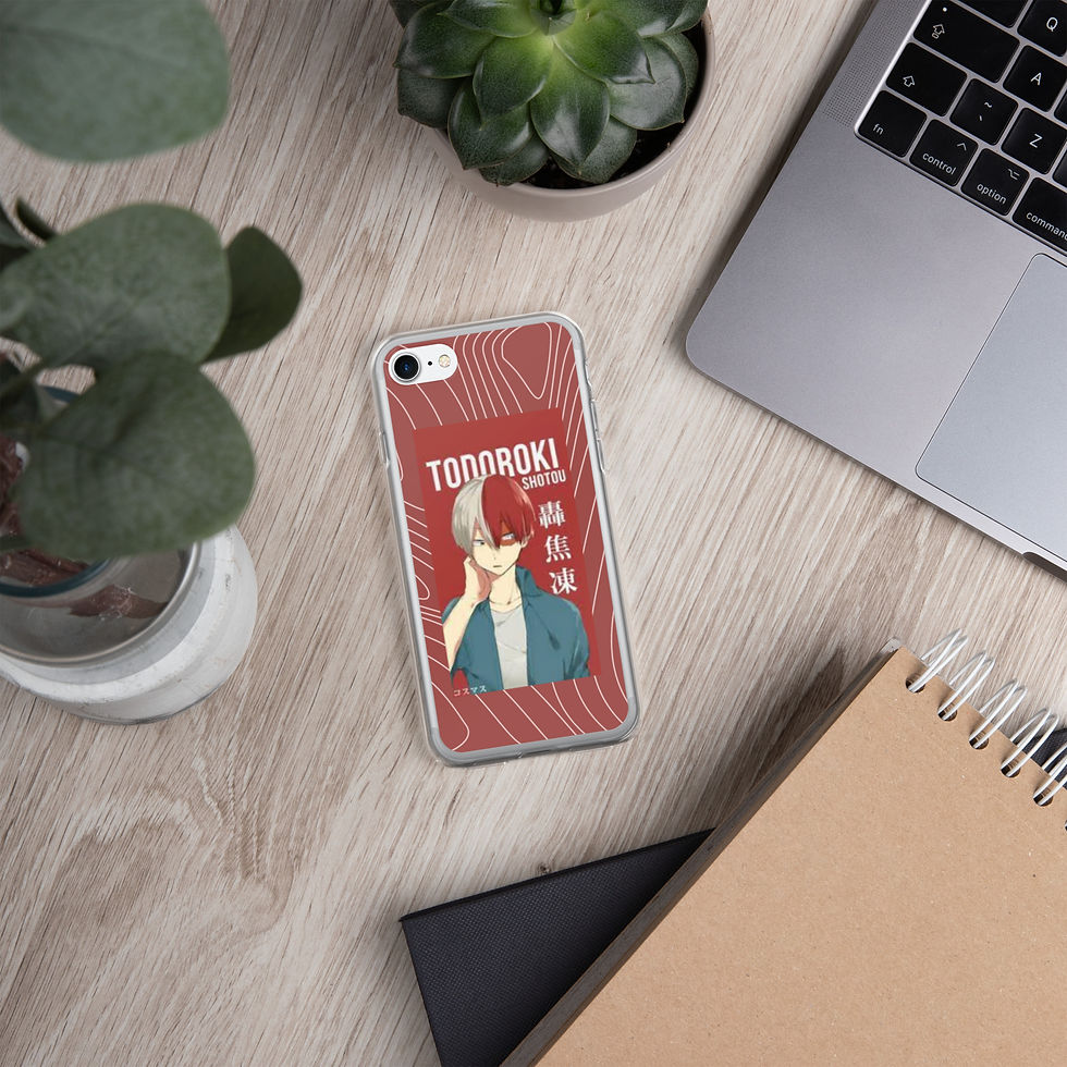 Thumbnail: todoroki themed my hero academia iPhone case