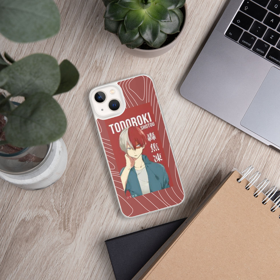 Thumbnail: todoroki themed my hero academia iPhone case