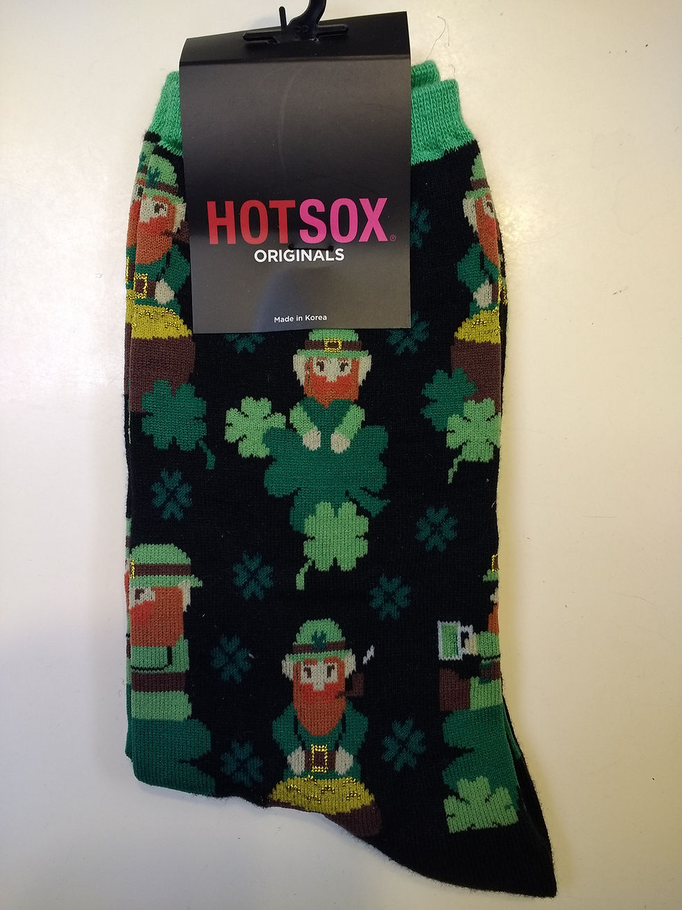HOT SOX LEPRECHAUN AND SHAMROCKS WOMEN’S CREW