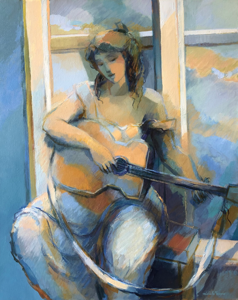 Arpeggio, oil on canvas, 81x65cm, 2021