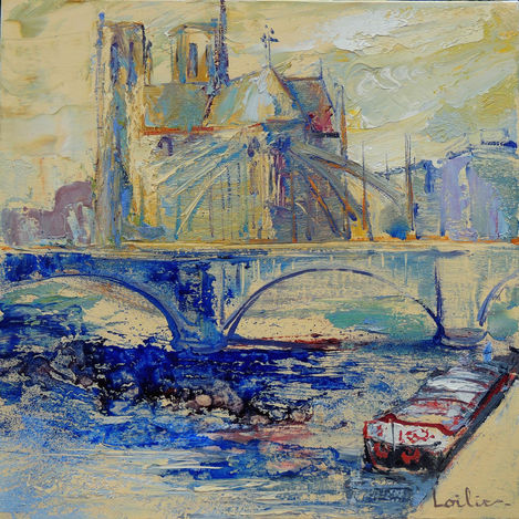 Chevet de Notre Dame, oil on canvas, 50x50cm.jpg