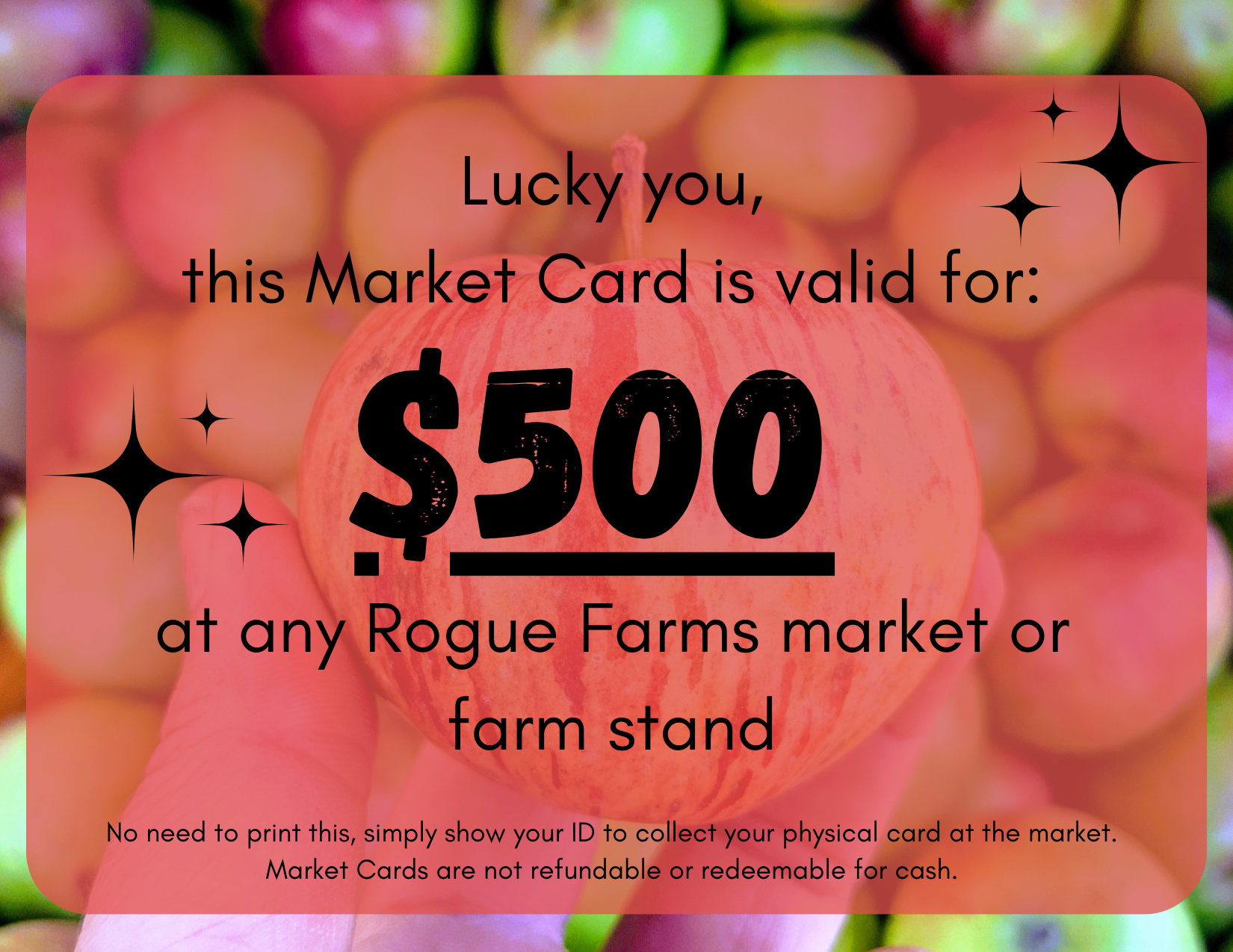 $500 Market Card