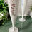 Thumbnail: Personalised white disposable champagne flute