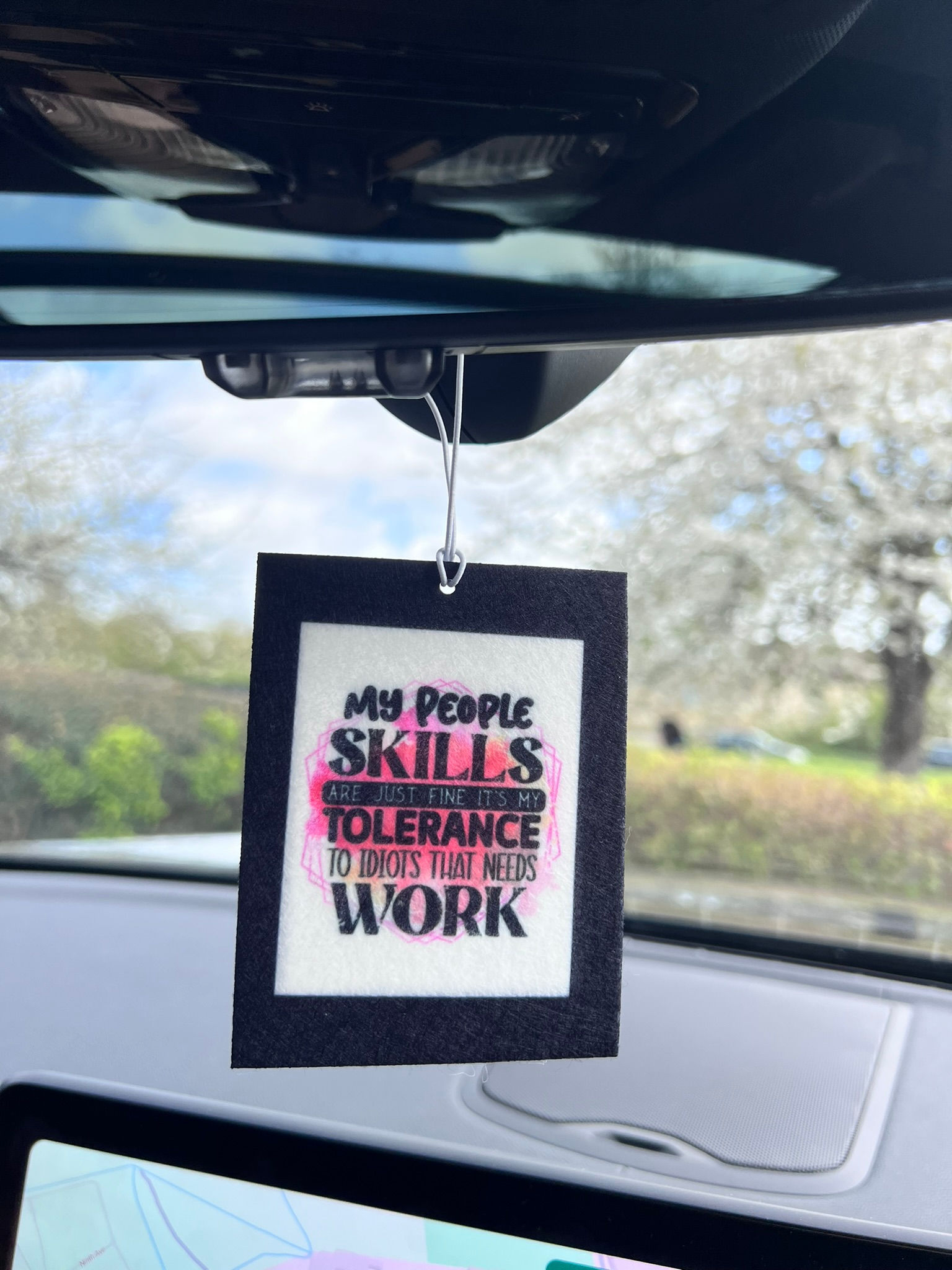 Personalised car air freshener