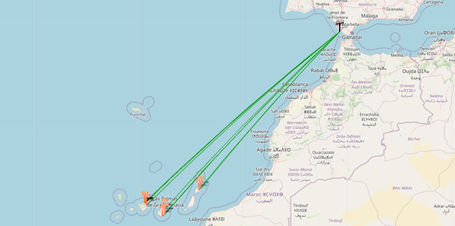 Canarias de señales Canarias desde la Playa de Atlanterra - 7/9/2025